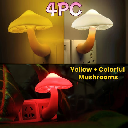 Lamps Mushroom LED Night Light Automatic Touch Sensor