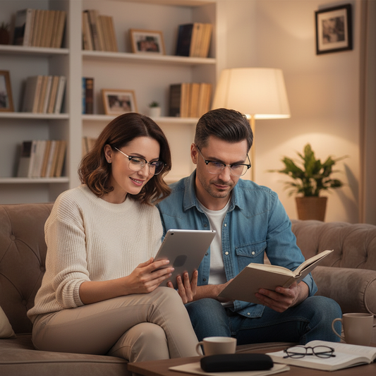 Blue light reading glasses | Lightweight everyday frame