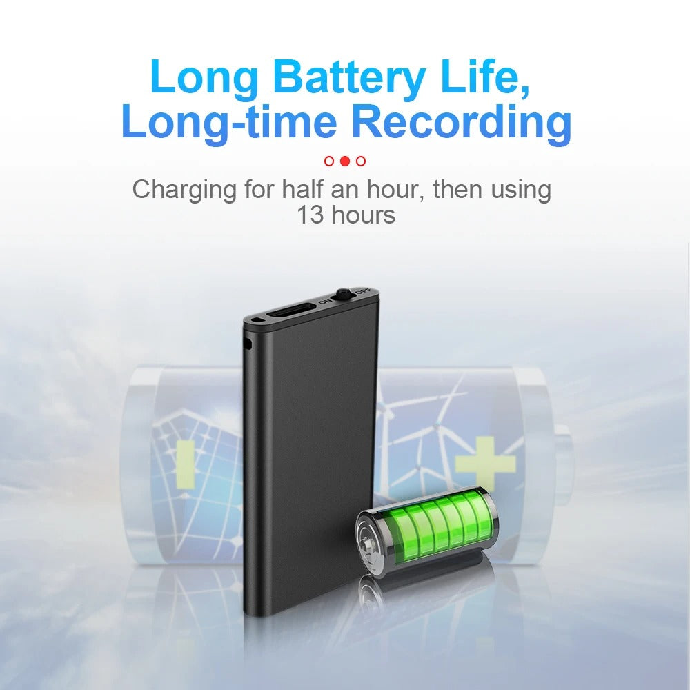 Voice Recorder Mini Digital Audio Recorder with Long Battery