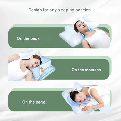 Memory Foam Pillow Ergonomic Neck & Back Support for Better Sleep