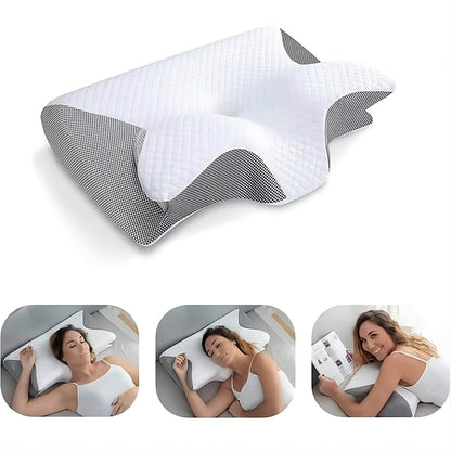Memory Foam Pillow Ergonomic Neck & Back Support for Better Sleep