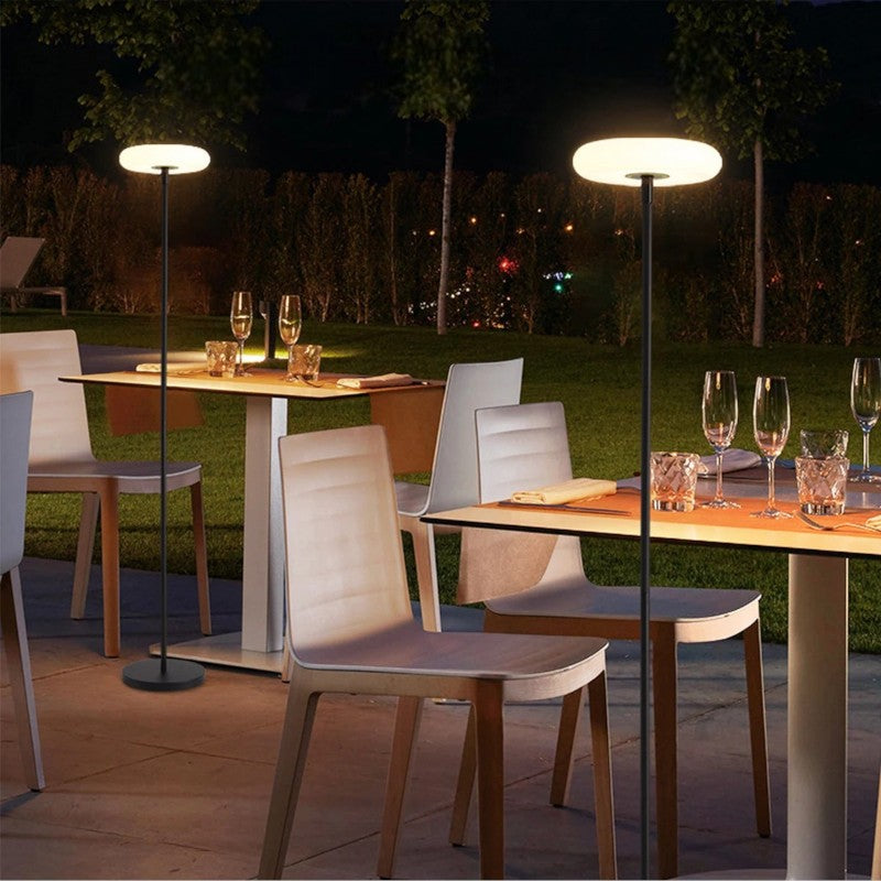 Metal & Acrylic Outdoor Solar Floor Lamp