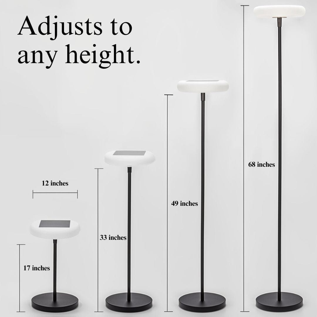 Metal & Acrylic Outdoor Solar Floor Lamp