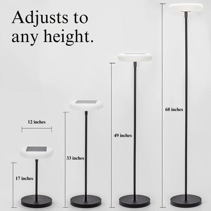 Metal & Acrylic Outdoor Solar Floor Lamp