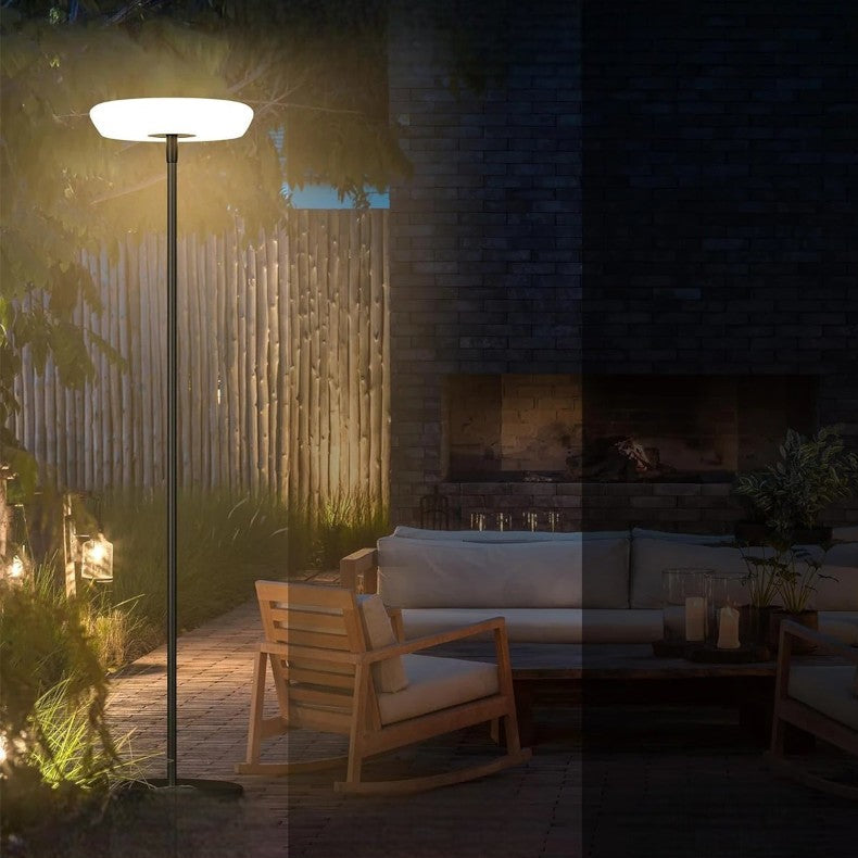 Metal & Acrylic Outdoor Solar Floor Lamp