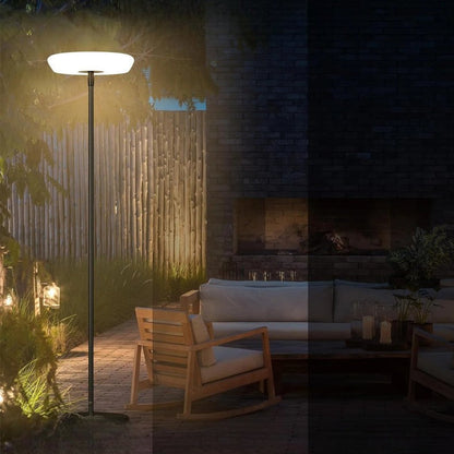 Metal & Acrylic Outdoor Solar Floor Lamp