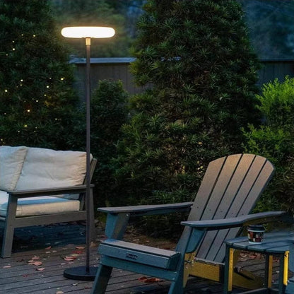 Metal & Acrylic Outdoor Solar Floor Lamp