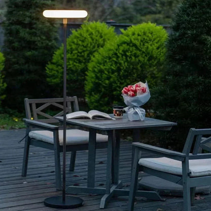 Metal & Acrylic Outdoor Solar Floor Lamp