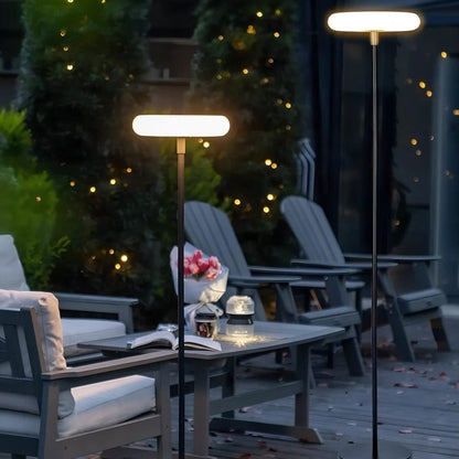 Metal & Acrylic Outdoor Solar Floor Lamp