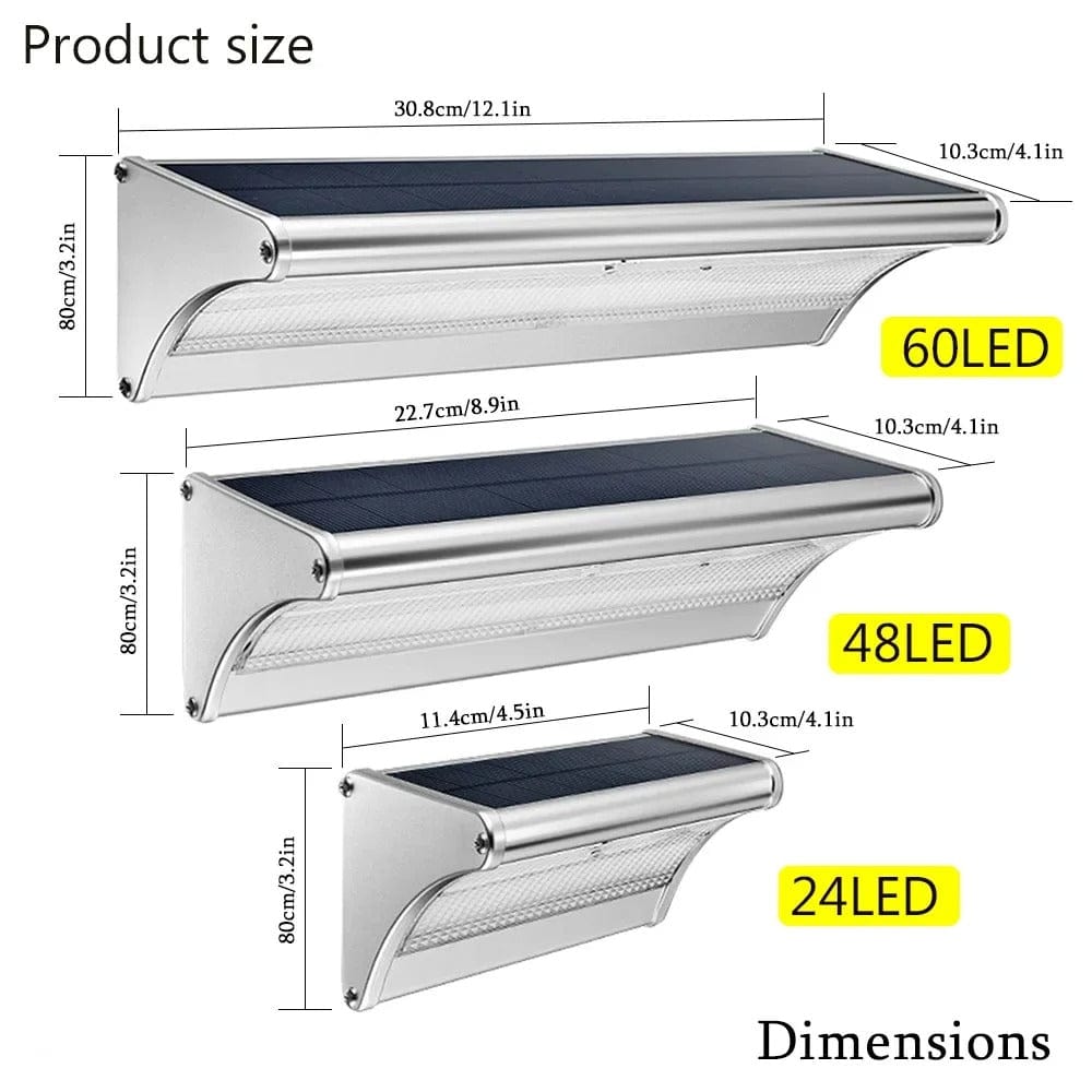 Outdoor Solar LED Wall Lights with Motion Sensor