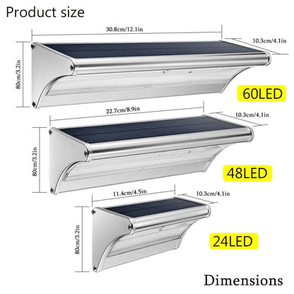 Outdoor Solar LED Wall Lights with Motion Sensor