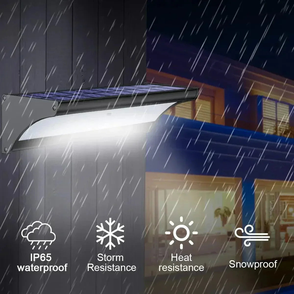 Outdoor Solar LED Wall Lights with Motion Sensor