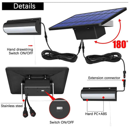 Outdoor Solar Pendant LED Light with Dual or Single Options