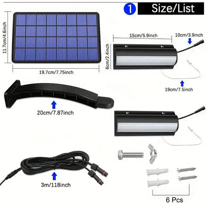 Outdoor Solar Pendant LED Light with Dual or Single Options