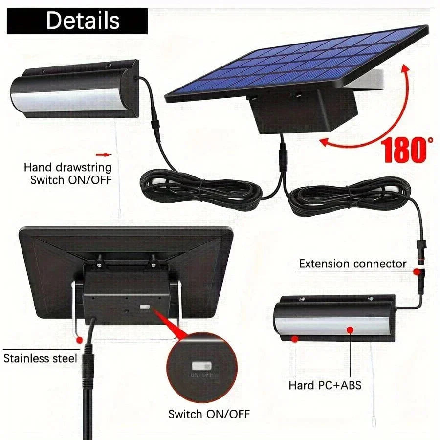 Outdoor Solar Pendant LED Light with Dual or Single Options