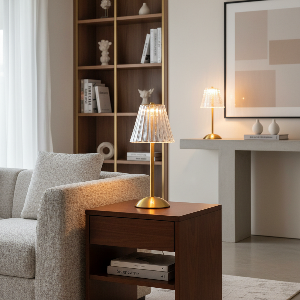 Wireless Table Lamp | Rechargeable LED with Touch Control