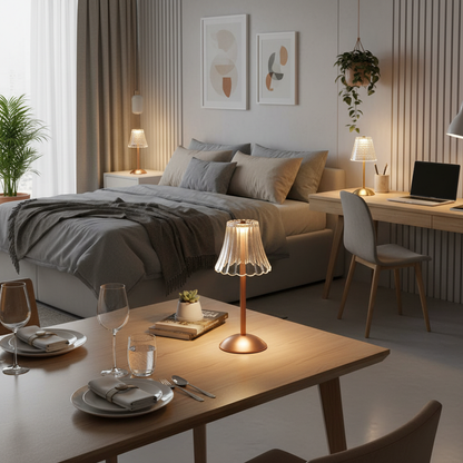 Wireless Table Lamp | Rechargeable LED with Touch Control