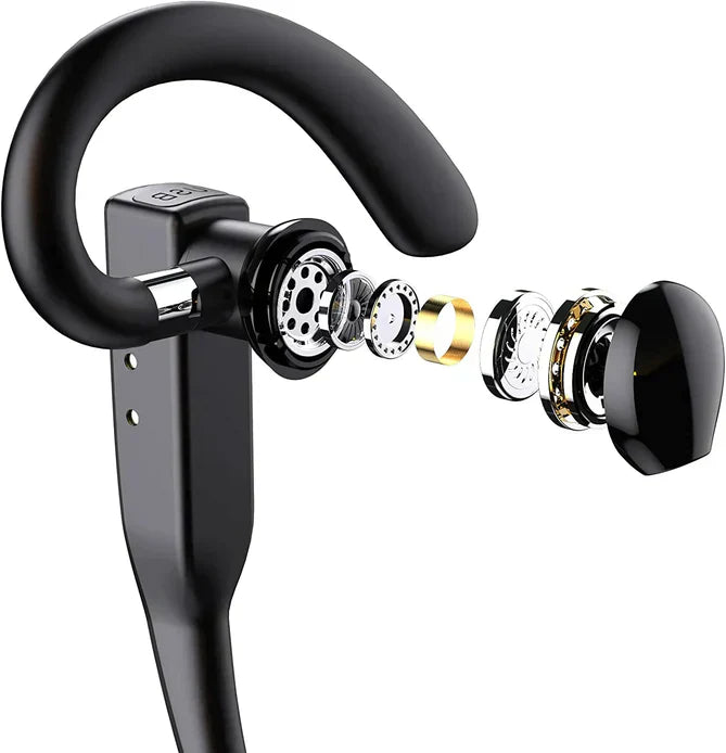 Bluetooth Headset Wireless Earbud Noise Cancelling Handsfree Mic