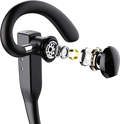 Bluetooth Headset Wireless Earbud Noise Cancelling Handsfree Mic