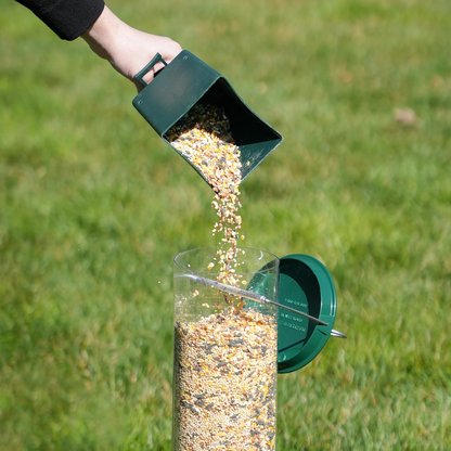 Squirrel Proof Bird Feeder Metal Hanging Large Capacity Outdoor