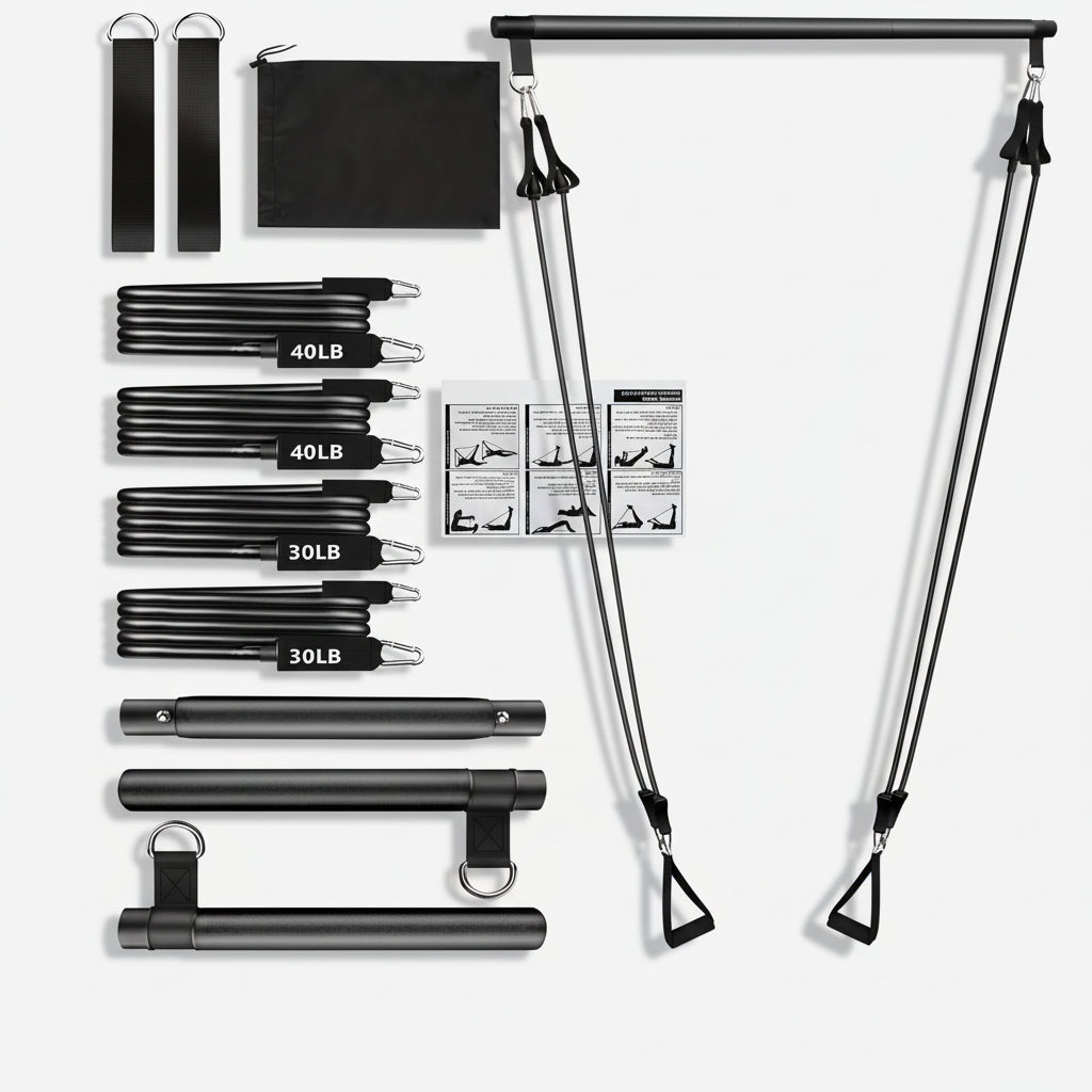 Fitness Equipment Pilates Bar Kit Full Body Home Workouts