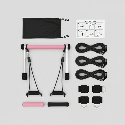 Fitness Equipment Pilates Bar Kit Full Body Home Workouts