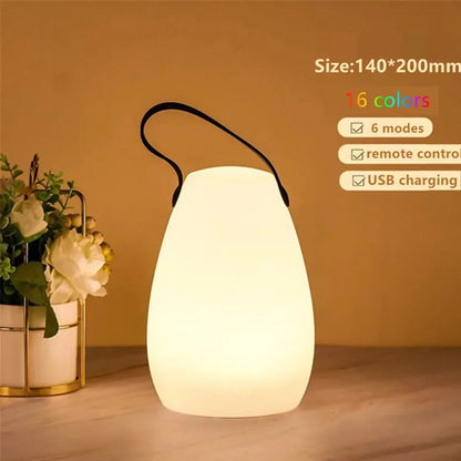Portable Waterproof Cordless Lamp with Remote Control
