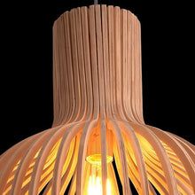 Wooden Pendant Light | Handcrafted Hanging Lamp