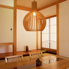Wooden Pendant Light | Handcrafted Hanging Lamp