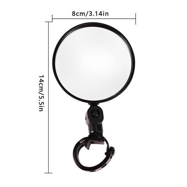 Bike Mirror Handlebar Adjustable 360 Degree Rear View