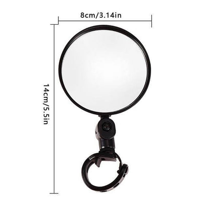 Bike Mirror Handlebar Adjustable 360 Degree Rear View