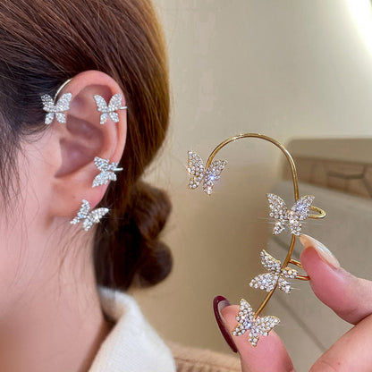 Clip On Earrings Cubic Zirconia Women Fashion Jewelry