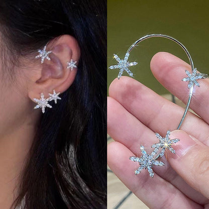 Clip On Earrings Cubic Zirconia Women Fashion Jewelry