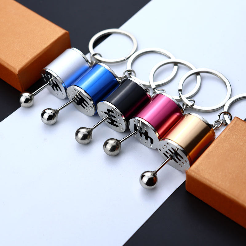 Car Keychain Gear Stick Metal Manual Transmission Key Ring