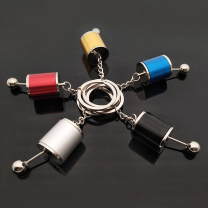 Car Keychain Gear Stick Metal Manual Transmission Key Ring