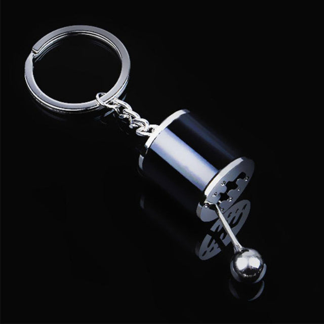 Car Keychain Gear Stick Metal Manual Transmission Key Ring