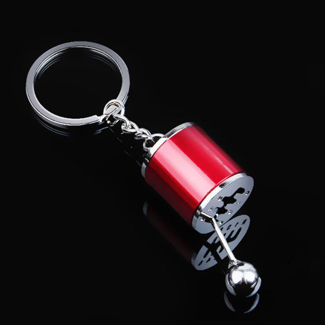Car Keychain Gear Stick Metal Manual Transmission Key Ring
