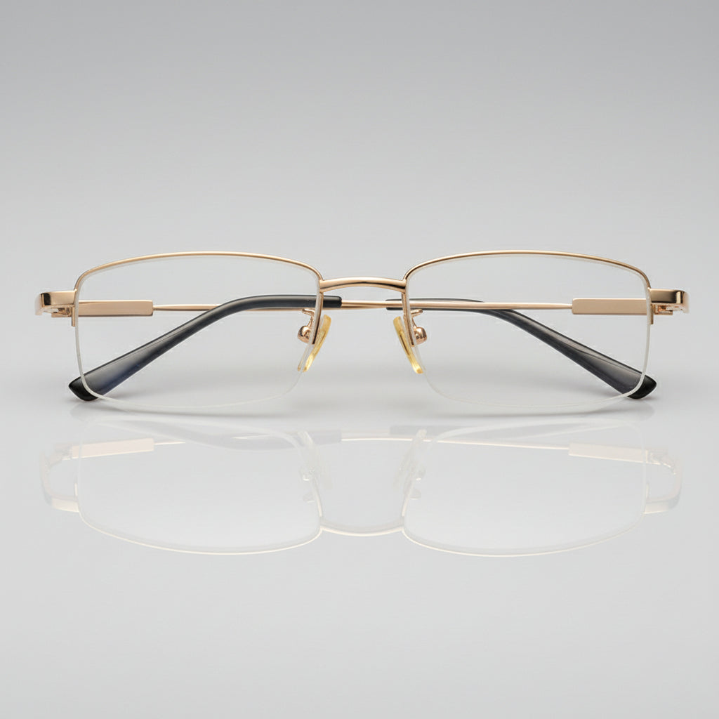 Titanium Dual Use Far Near Reading Progressive Glasses