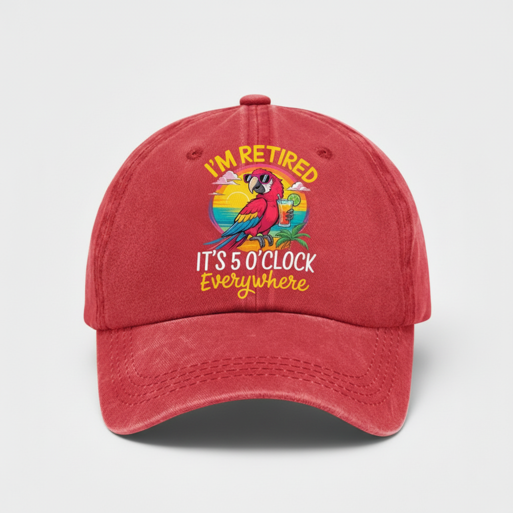 Parrot Graphic Cap Fun Relaxed Design