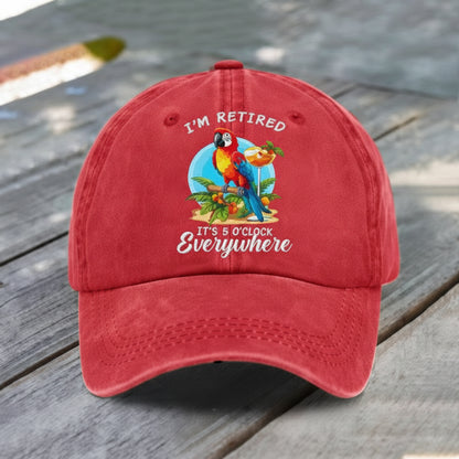 Parrot Graphic Cap Fun Relaxed Design