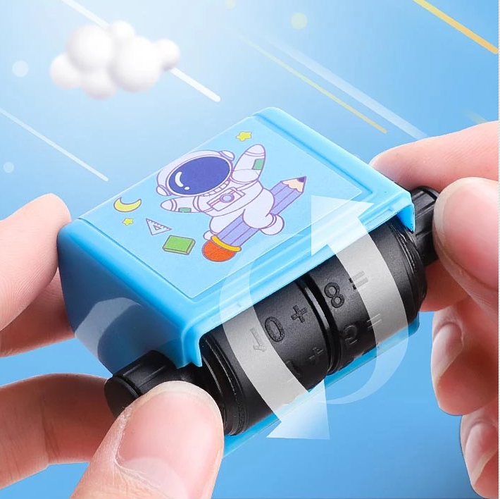 Math Practice Roller Learning Toy Rubber Teaching Tool