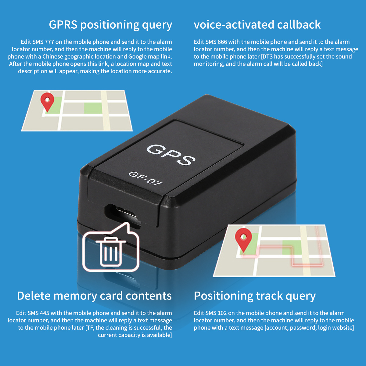 GPS Tracker Magnetic Real-Time Vehicle and Asset Tracking Device