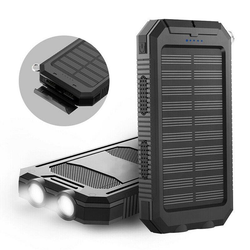 Solar Power Bank | Waterproof Dual-USB Portable Charger