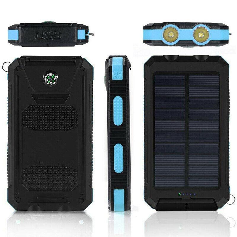 Solar Power Bank | Waterproof Dual-USB Portable Charger
