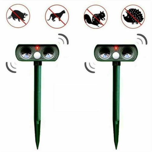 Animal Repeller Ultrasonic Solar Motion Sensor Outdoor Pest Control