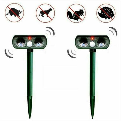 Animal Repeller Ultrasonic Solar Motion Sensor Outdoor Pest Control