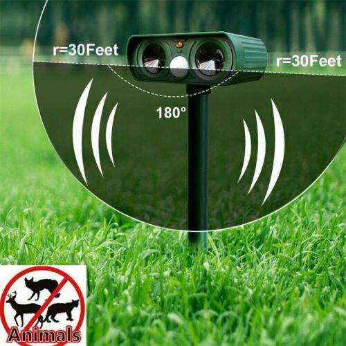 Animal Repeller Ultrasonic Solar Motion Sensor Outdoor Pest Control