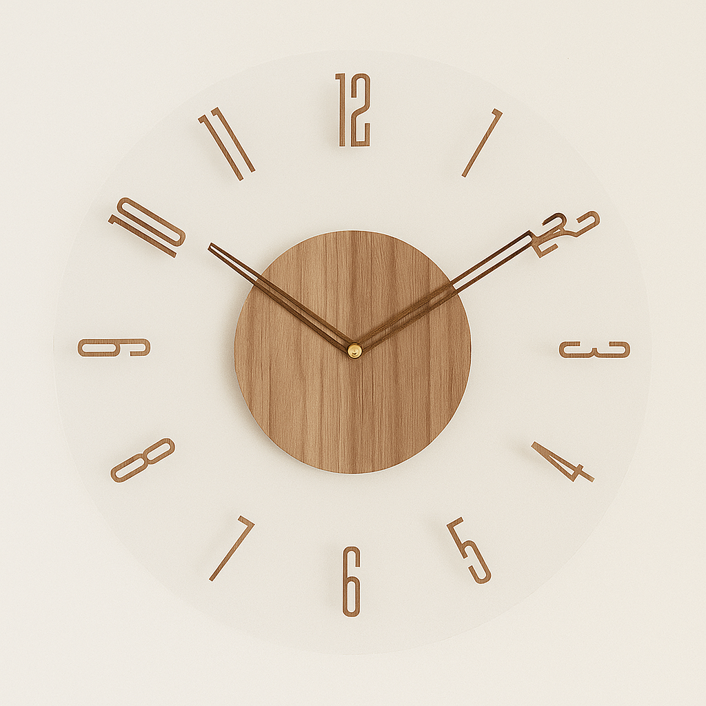 Scandinavian Wall Clock | Modern Silent Design