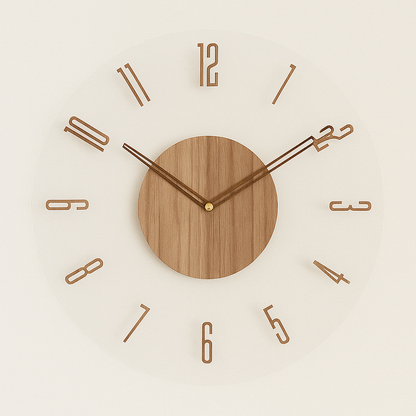 Scandinavian Wall Clock | Modern Silent Design