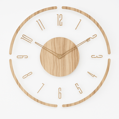 Scandinavian Wall Clock | Modern Silent Design